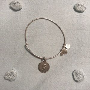 J Alex and Ani Bangle Bracelet Silver